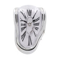 Melting Clock - ABS Silver Color Case - White Dial