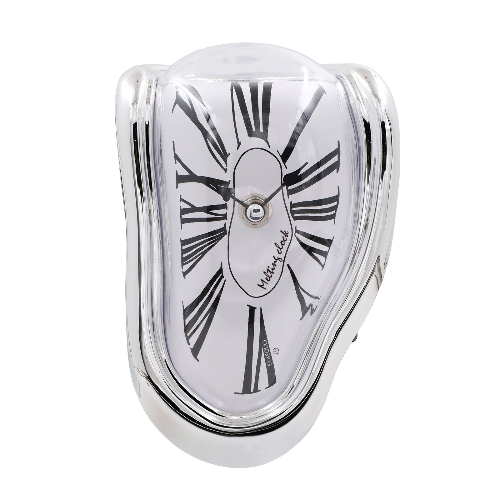 Melting Clock - ABS Silver Color Case - White Dial