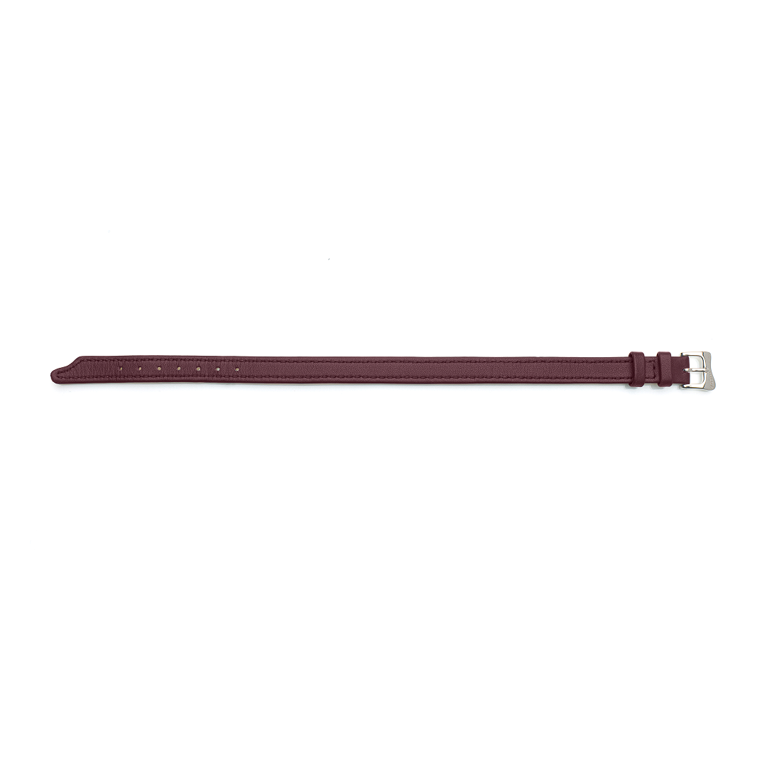 Seconda Pelle Bracelet Flat Burgundy