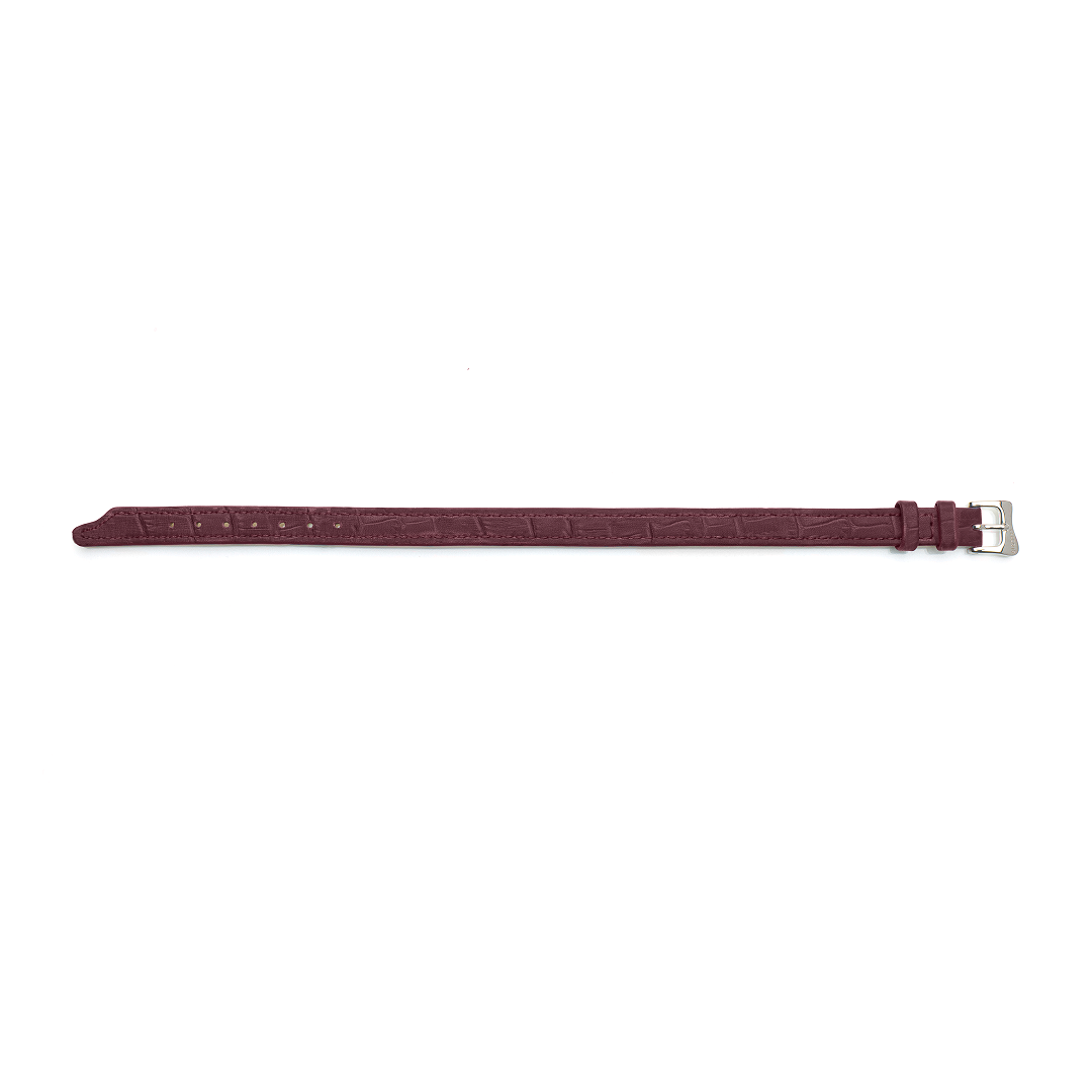 Seconda Pelle Bracelet Croco Burgundy