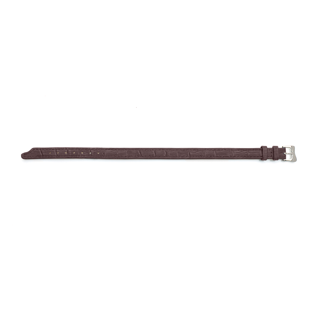 Seconda Pelle Bracelet Croco Dark Brown
