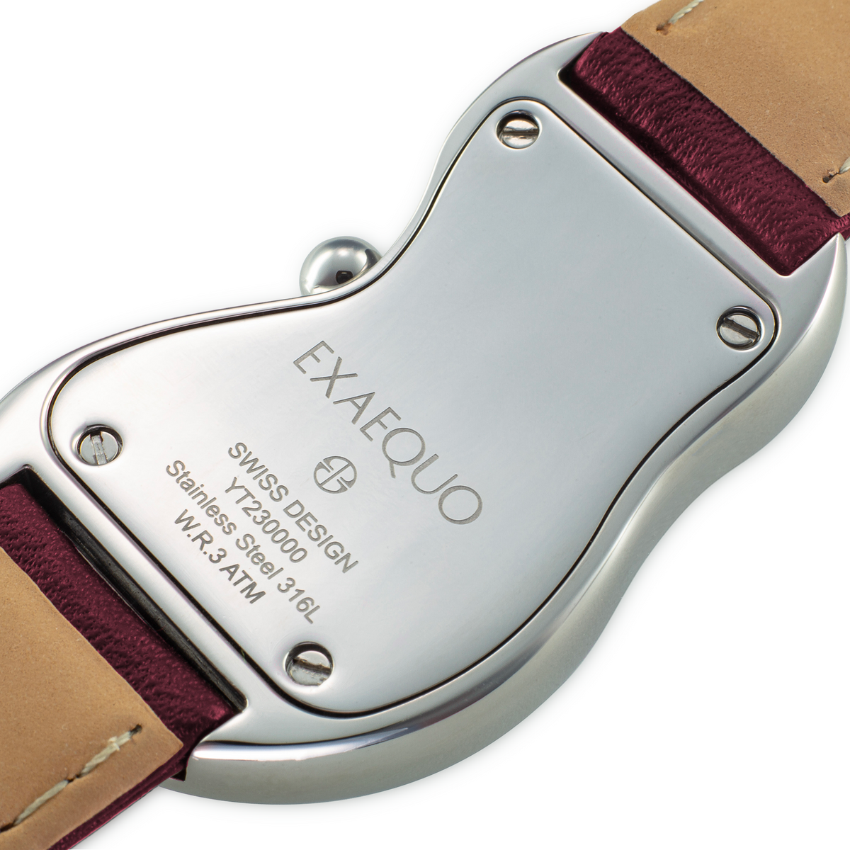 Classic Melting Watch Stainless Steel 316L Italian Burgundy