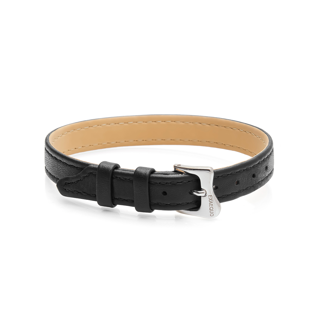 Seconda Pelle Bracelet Flat Black