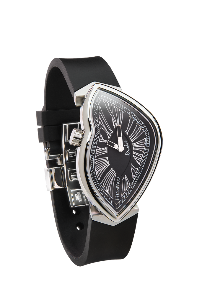 Revolve Melting Watch ss316L Black HS Code 9102.11.65