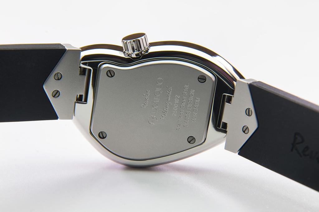 Revolve Melting Watch ss316L Blue HS Code 9102.11.65