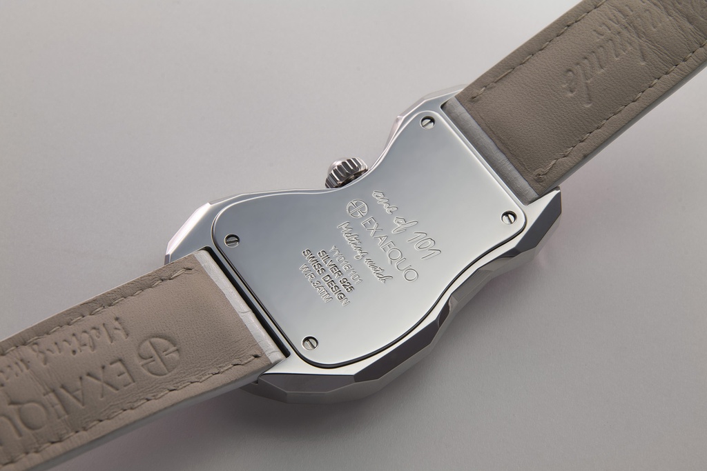 Polyhedron 925 Melting Watch White Edition 101 HS Code 9102.11.65