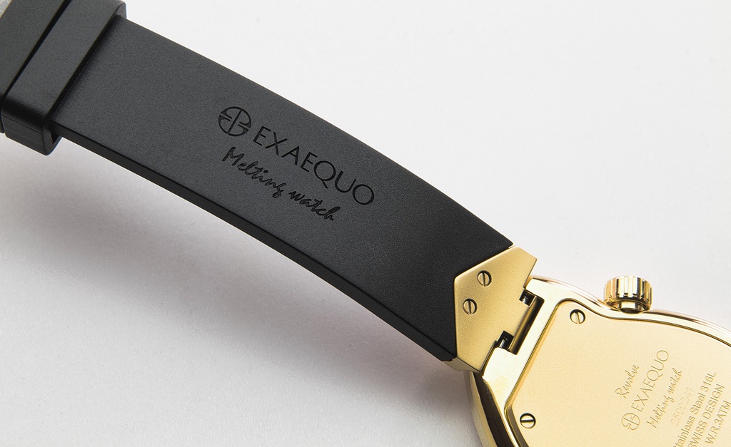 Revolve Melting Watch IP YG SS316L White HS Code 9102.11.65