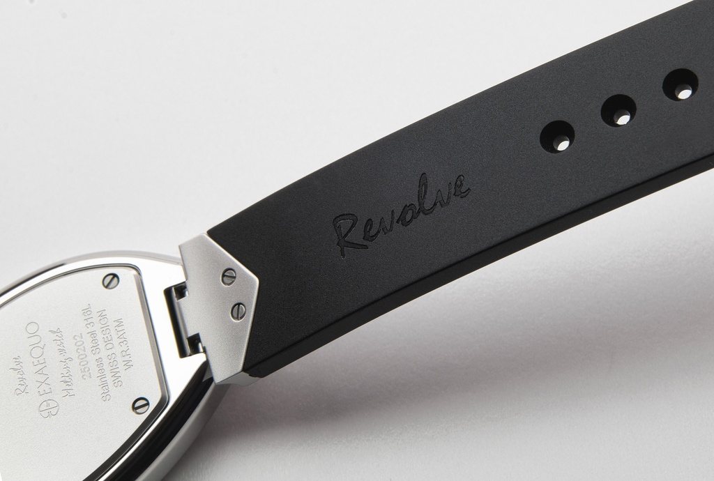 Revolve Melting Watch ss316L Black HS Code 9102.11.65