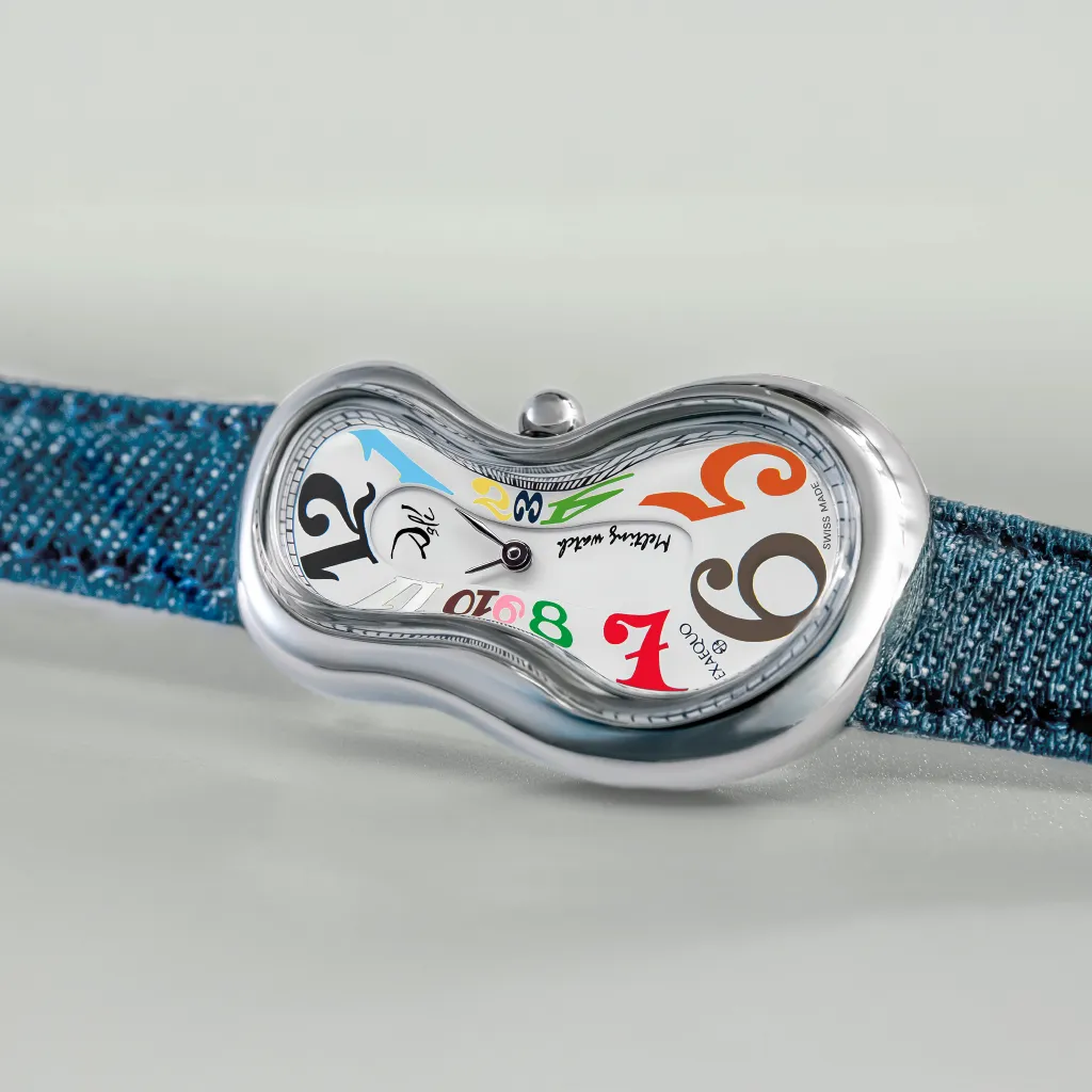 [DEX0001.0017] Dalì Classic Melting Watch Stainless Steel 316L Colored numbers One of 329.webp