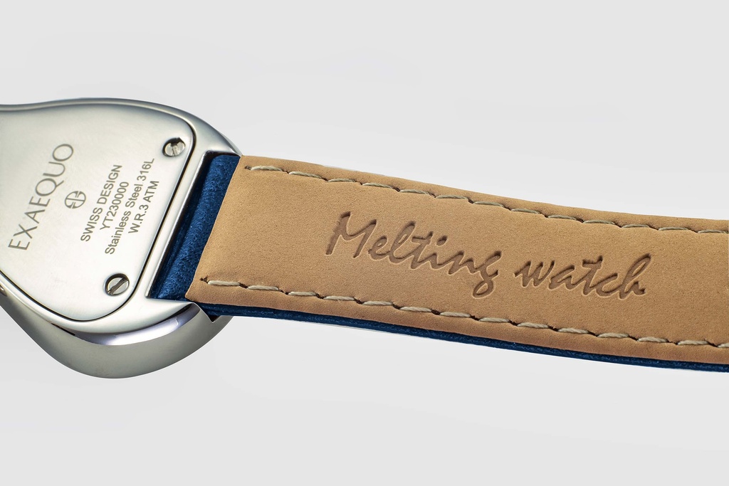 Melting Watch Silver Blue