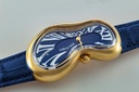 Melting Watch Gold Blue