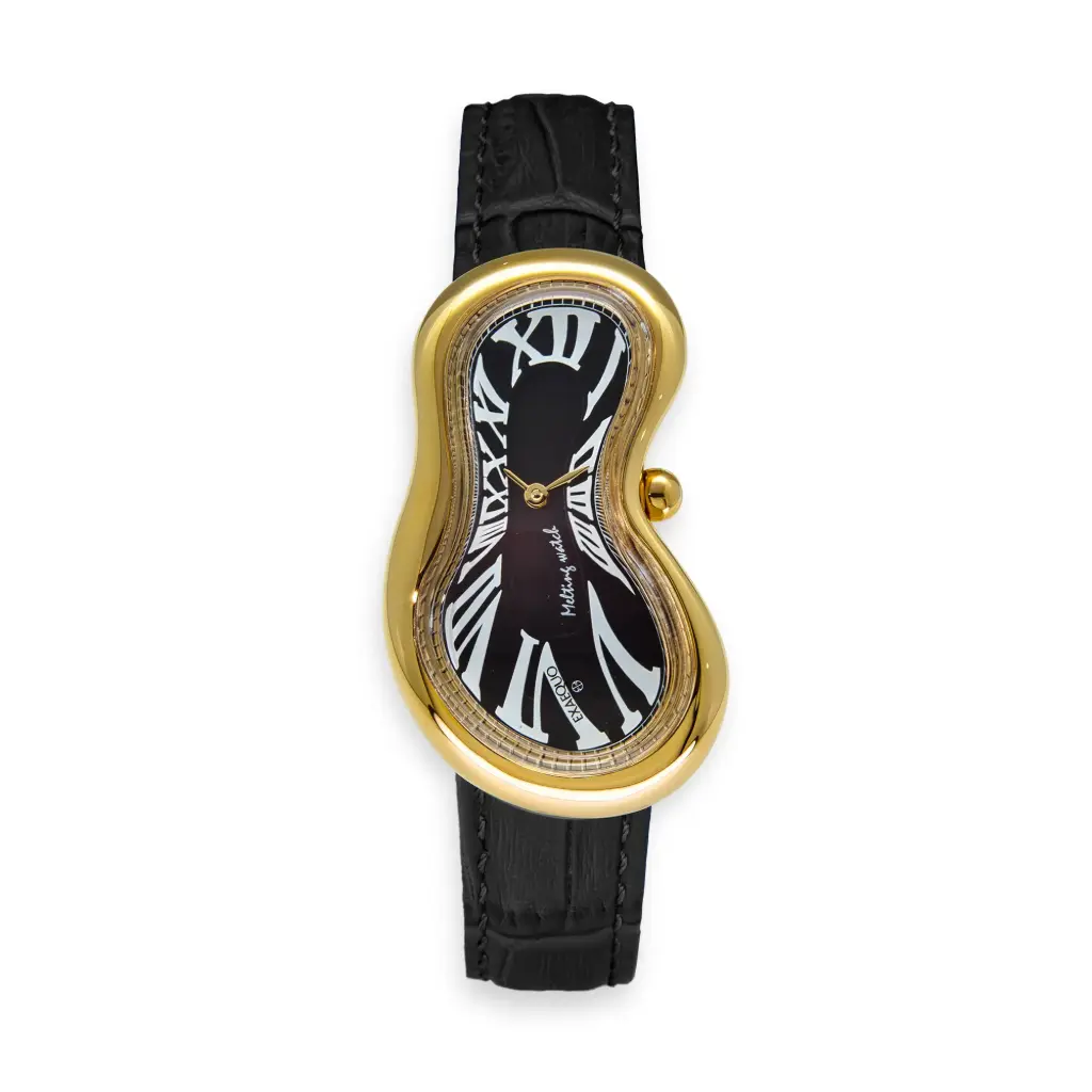 [EX0002.0001] Classic Melting Stainless Steel 316L Black - PVD Yellow Gold