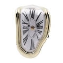 Melting Clock- ABS Gold Color Case - White Dial 