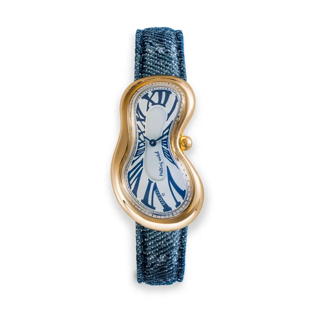 [EX0002.0012] Classic Melting Stainless Steel 316L Aging Denim Jeans - PVD Yellow Gold