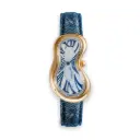 Classic Melting Stainless Steel 316L Aging Denim Jeans - PVD Yellow Gold