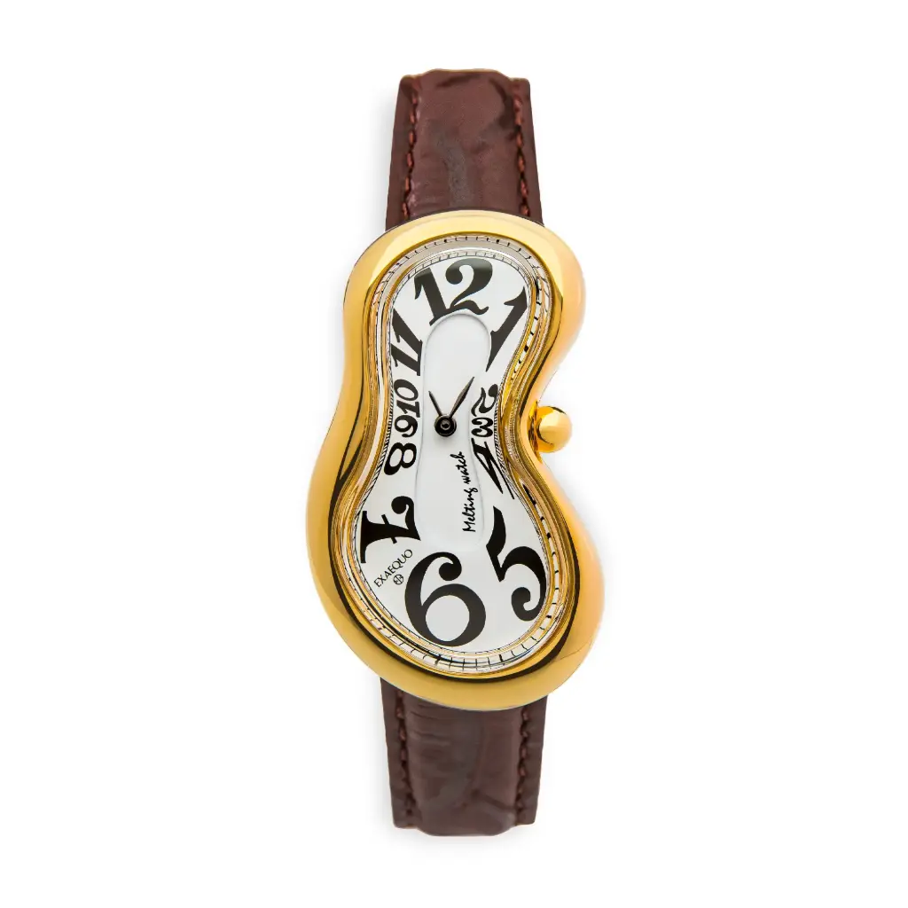 [EX0002.0052] Classic Melting Stainless Steel 316L - PVD Yellow Gold Corsivo Numbers One of 301