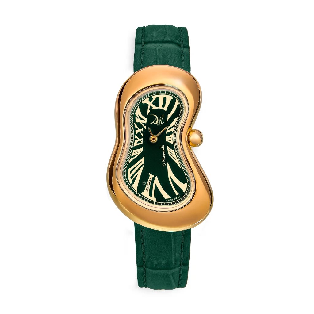 [DEX0022.0005] Dalì Minuscule Melting Watch PVDYG SS 316L Green One of 888