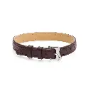 Seconda Pelle Bracelet Flat Dark Brown