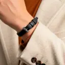 Seconda Pelle Bracelet Flat Black