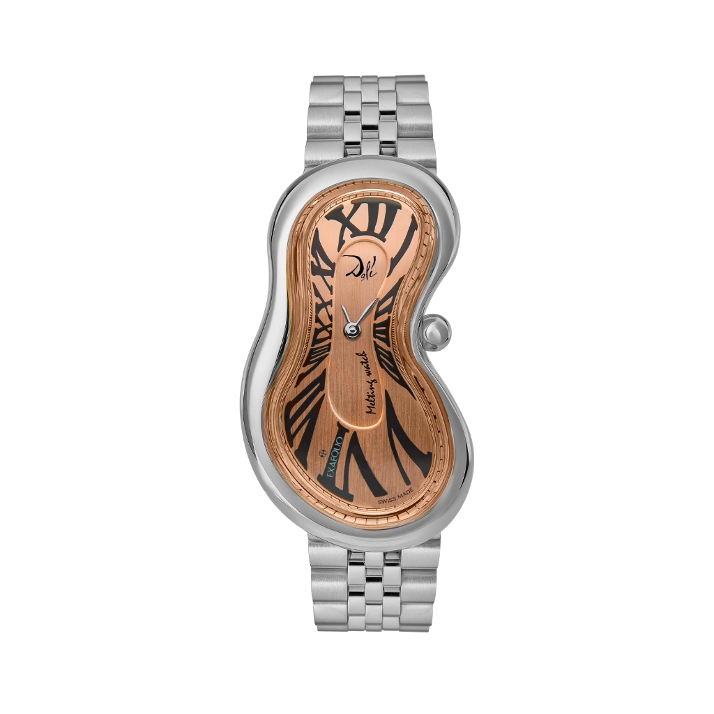 [DEX0001.0110B] Dalì Classic Melting Watch Stainless Steel 316L Rose Gold One of 888, bracelet