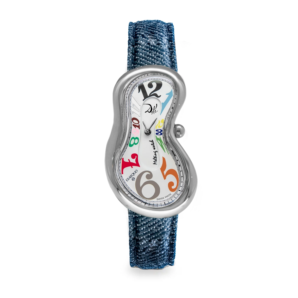 [DEX0001.0017] Dalì Classic Melting WAtch Stainless Steel 316L Colored numbers One of 329