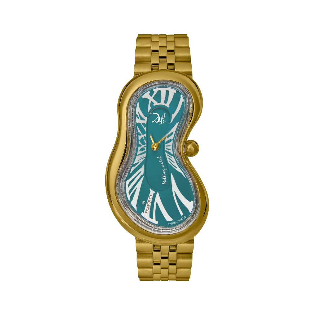 [DEX0002.0015B] Dalì Classic Melting Stainless steel 316L North Sea PVD Yellow Gold One of 329, bracelet 