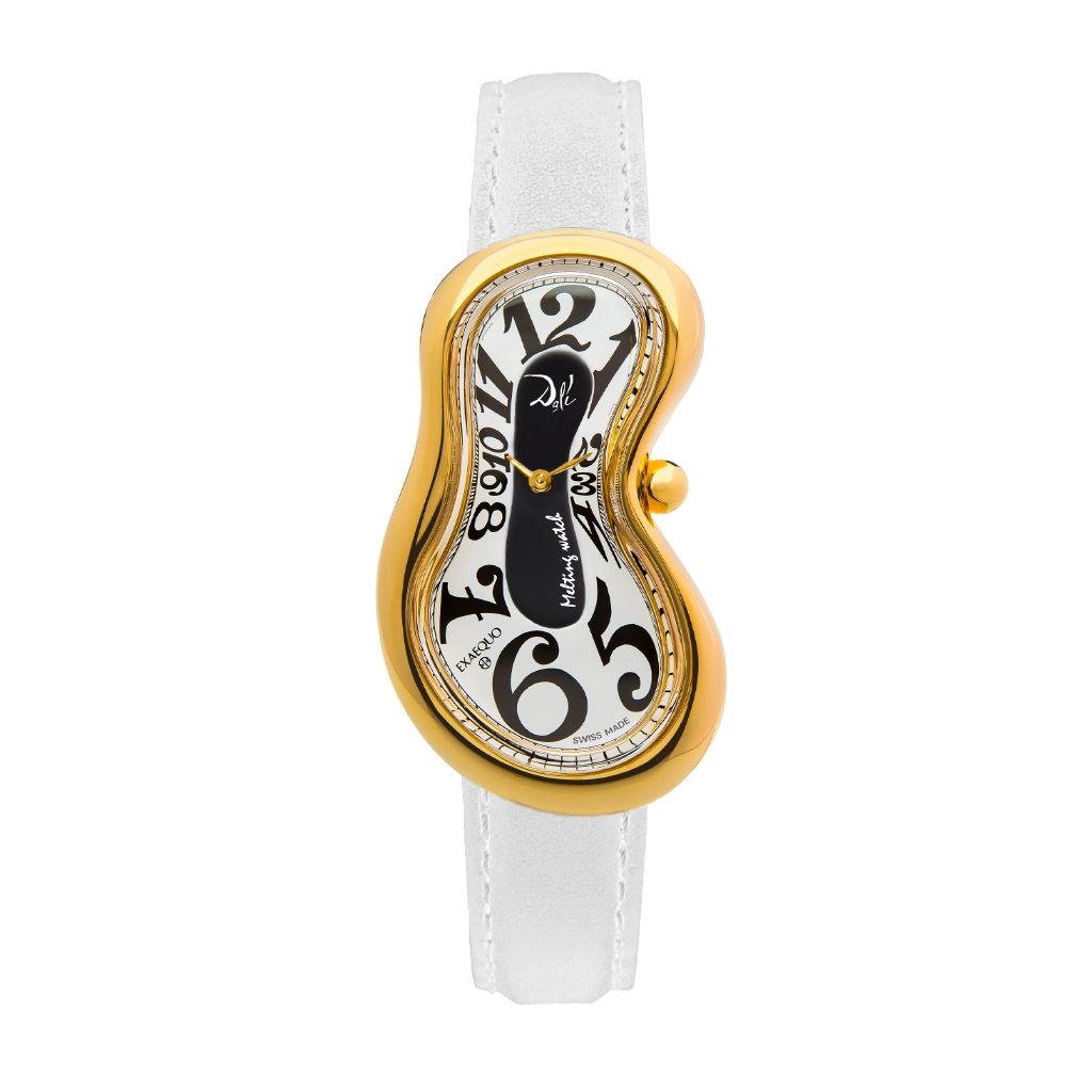 [DEX0002.0055] Dalì Classic Melting Watch Stainless steel 316L Black and White PVD Yellow Gold One of 329