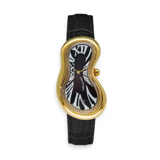 [EX0002.0001] Classic Melting Stainless steel 316L Black - PVD Yellow Gold