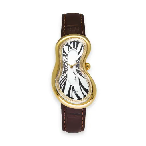 [EX0002.0002] Classic Melting Stainless steel 316L White - PVD Yellow Gold