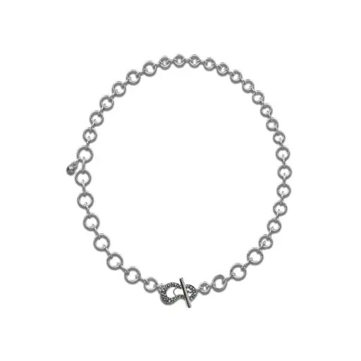 [EX10.23.1.1] T-Bar Necklace Sterling Silver 925 with Diamonds