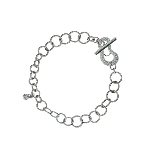 [EX40.43.0.1] T-Bar Bracelet White Gold 18K with Diamonds